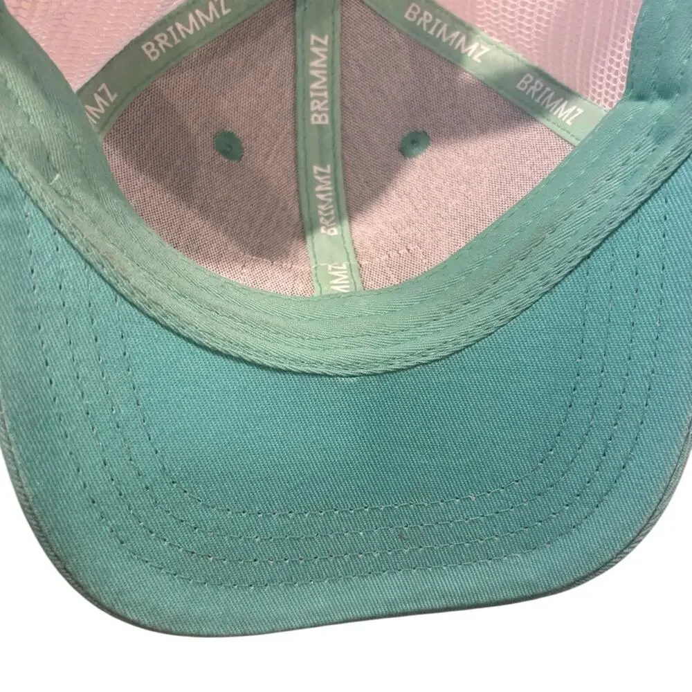 Brimmz Kids Trucker Hat SnapBack Cap Turquoise Blue Youth Small